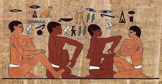 Ancient reflexology origins and foot chart